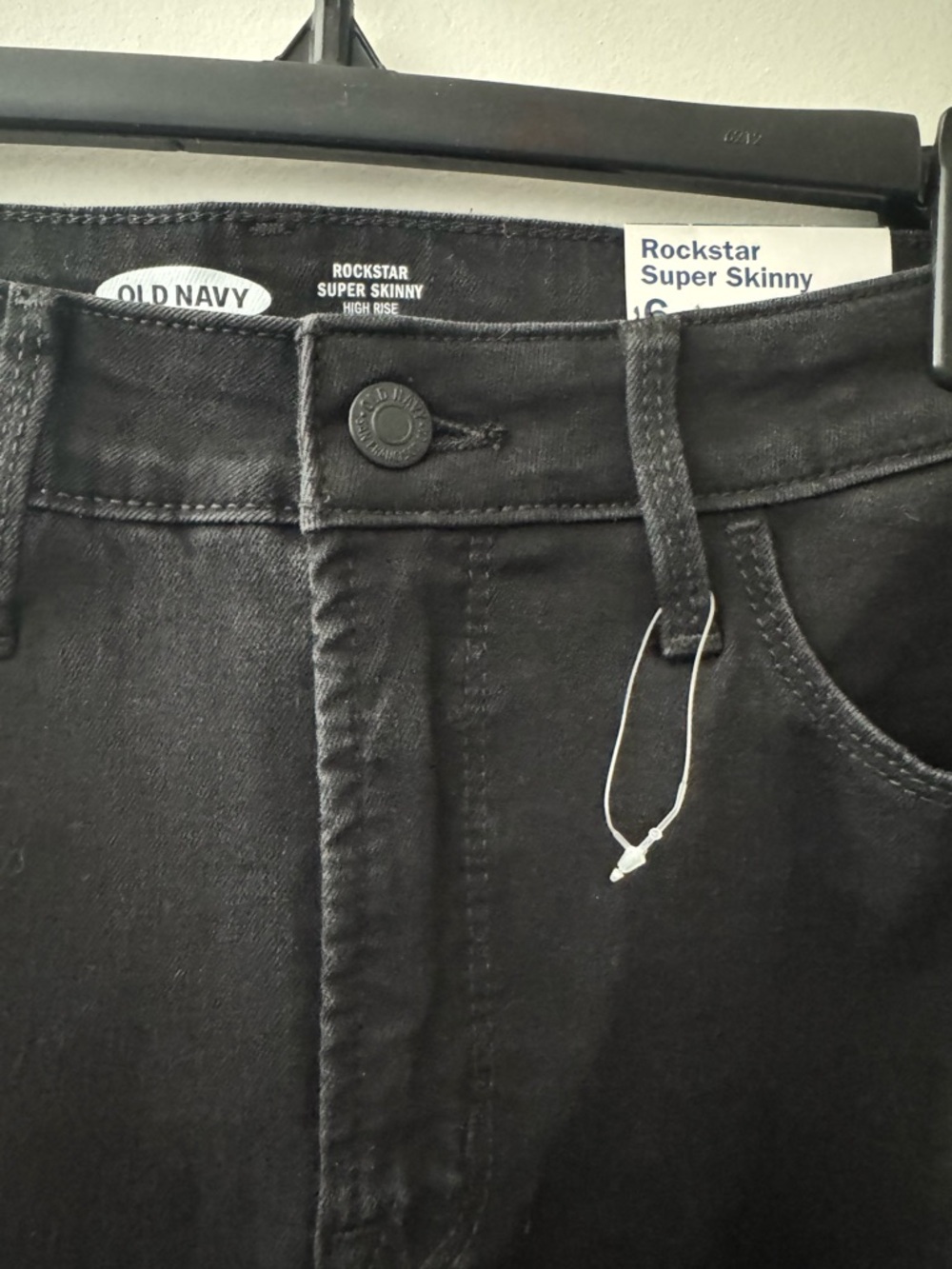 Old Navy Black Rockstar Super Skinny Jeans - Picture 4 of 10